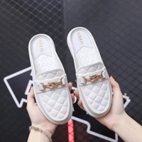 8012 half slippers-[creamy-white]]