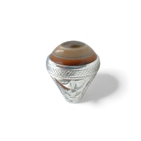 خاتم البرتاش بالعقيق السليماني وبصياغة حجازية 0010...