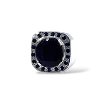 خاتم الزفير الافريقي مطعم بالزفير بصياغة حجازية