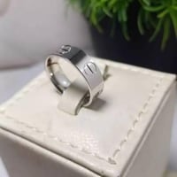 دبله رجاليه فضه عيار 925 جرام - شكل كارتير