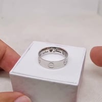 دبله رجاليه فضه عيار 925 جرام - شكل كارتير