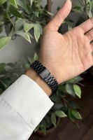 ساعة كاسيو LTP اسود مينا فضي