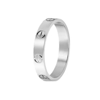 دبله رجاليه فضه عيار 925 جرام - شكل كارتير