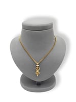 سلسال كارتير ذهبي مرصع بالزركون - مستوحى