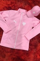 جاكيت الهلال وردي مع قبعه