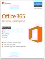 Microsoft 365 Personal - اشتراك رقمي لمدة سنة (12...