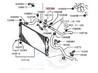 1350A015 قسام كوع رديتر ميتسوبيشي لانسر EX اصلي