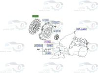 4110023136 صحن كلتش اكسنت 2012-2017 اصلي