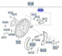 58330AY000 سلندر خلفي اكسنت 2024 اصلي