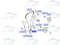 244202E000 تكاية جنزير النترا 2012 م/1.8 أصلى