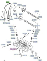 243212E010 جنزير مكينة النترا 2014 م/2.0 أصلي