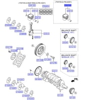 234102G201 طقم بساتم سوناتا اصلي (السعر للطقم 4 حب...