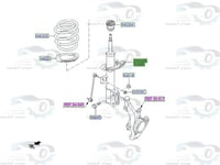 546601R000KY مساعد امامي اكسنت 2014 يمين KYB