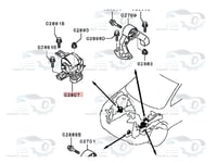 MN184371 كرسي مكينة يمين ميتسوبيشي لانسر EX اصلي