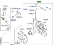 25380H7000 مروحة رديتر كامله بيجاس اصلي