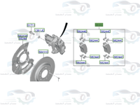 58302N1A25 فحمات فرامل خلفي ازيرا 2024 اصلي