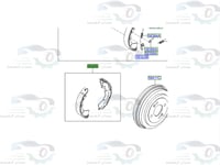 583051GA00 قماش خلفي هيونداي اكسنت اصلي