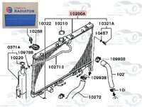 MR968858 رديتر ماء ميتسوبيشي لانسر 2001-2015 اردني