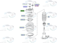 546103X200 كرسي مساعد امامي النترا 2013-2016 اصلي