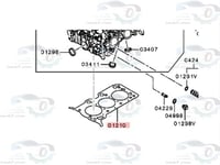 MN195371 وجه راس مكينة ميتسوبيشي اتراج + سبيس ستار...