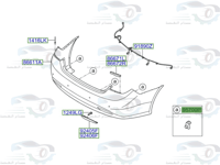 957203X000NCW حساس صدام خلفي MOBIS