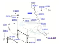 253291R400 قسام كوع رديتر هيونداي اكسنت اصلي