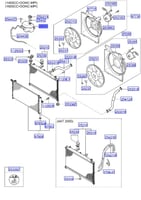 254311G000 قربة رديتر ماء اكسنت 2006 وفوق اصلي