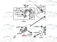 MR589152T كرسي مكينة امامي ميتسوبيشي جالنت 2008-20...