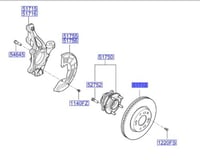51712F6200 هوب امامي ازيرا+كادنزا 2018 اصلي