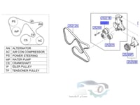 252812C000 شداد سير مكينة هيونداي H.1اصلي
