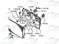 MN205071T مروحة رديتر كاملة لانسر EX مكينة 2000 بد...
