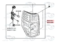 8330B210CH اسطب خلفي ميتسوبيشي وانيت L200 يمين تجا...