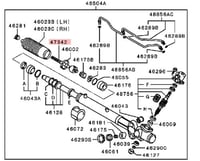 4422A121 ذراع دركسون داخلي ميتسوبيشي باجيرو الاصلي