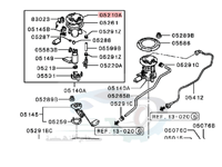 MN158345 فلتر بنزين جرانديز
