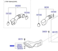 28210D4110 توصيلة قربة هواء ابتيما 2016 اصلي