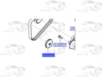 252872A600 بكرة شداد سير ديزل MOBIS
