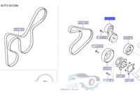 252812B030 شداد سير مكينة سيراتو اصلي
