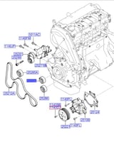 252874A600 بكرة شداد سير خارجي صالون H.1 ديزل 2016...