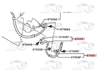 7815B408 لي مكيف الحار ميتسوبيشي مونتيرو اصلي