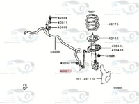 MN101368J مسمار توازن امامي ميتسوبيشي اوتلاندر