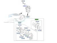 581012SA51 فحمات فرامل امامي توسان 2014 اصلي