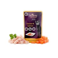 نيوفو طعام رطب لقطط البالغة بالدجاج والسلمون 85 غ