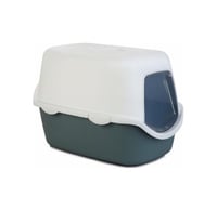 لتر بوكس مغلق لقطط الكبيره والصغيره ازرق