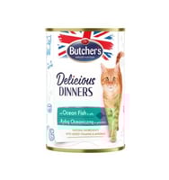 بوتشرز العشاء اللذيذ قطع السمك في جيلي طعام رطب لل...