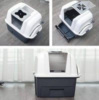 كات ات صندوق رمل ذكي سهل التنظيف