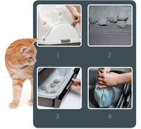 كات ات صندوق رمل ذكي سهل التنظيف