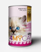 طعام رطب 4MY CAT بالدجاج حجم 415 جرام
