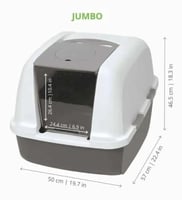 كات ات صندوق رمل مغلق لقطط حج كبير جدا