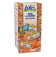 لايف كات طعام رطب بالتونة وسلمون للقطط- 6 حبات*50...