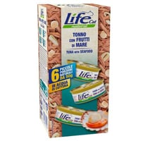 لايف كات طعام رطب بالتونة مع الماكولات البحرية للق...